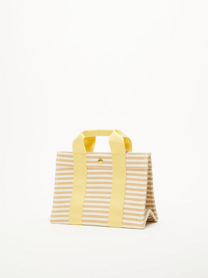 Tote Marinere Beige Logostrap Yellow S