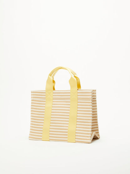 Tote Marinere Beige Logostrap Yellow M