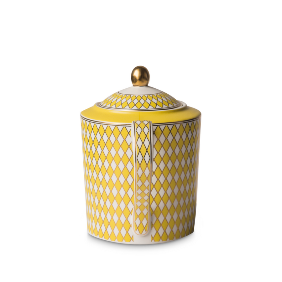 Chess Teapot Yellow