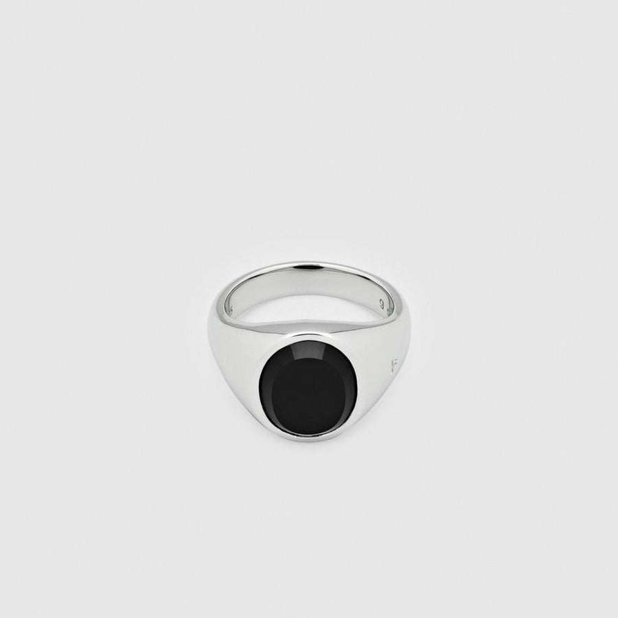 Lizzie Ring Polished Onyx 925 Sterling Silver