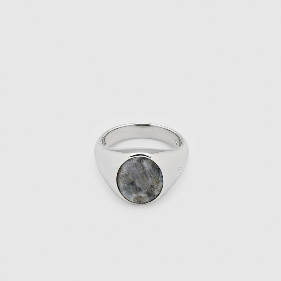 Lizzie Ring Larvikite 925 Sterling Silver