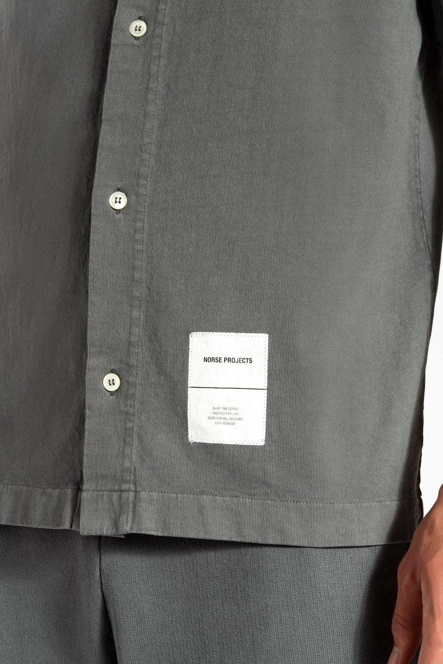 Gustav Heavy Jersey Shirt Tab Series Magnet Grey