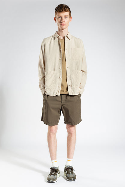Oatmeal Thorsten Cotton Linen Shirt