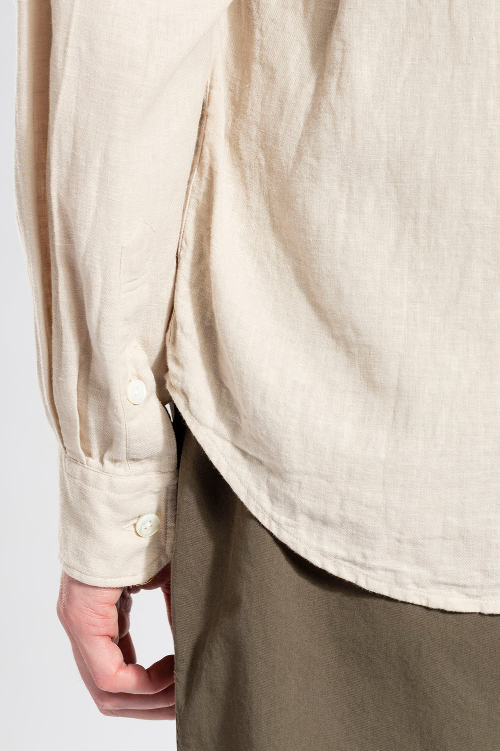 Oatmeal Thorsten Cotton Linen Shirt