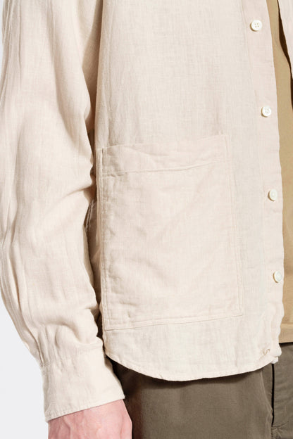 Oatmeal Thorsten Cotton Linen Shirt