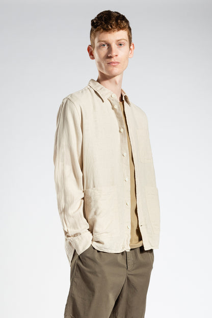 Oatmeal Thorsten Cotton Linen Shirt