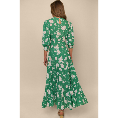 Kristen Dress Green Daisy Dream