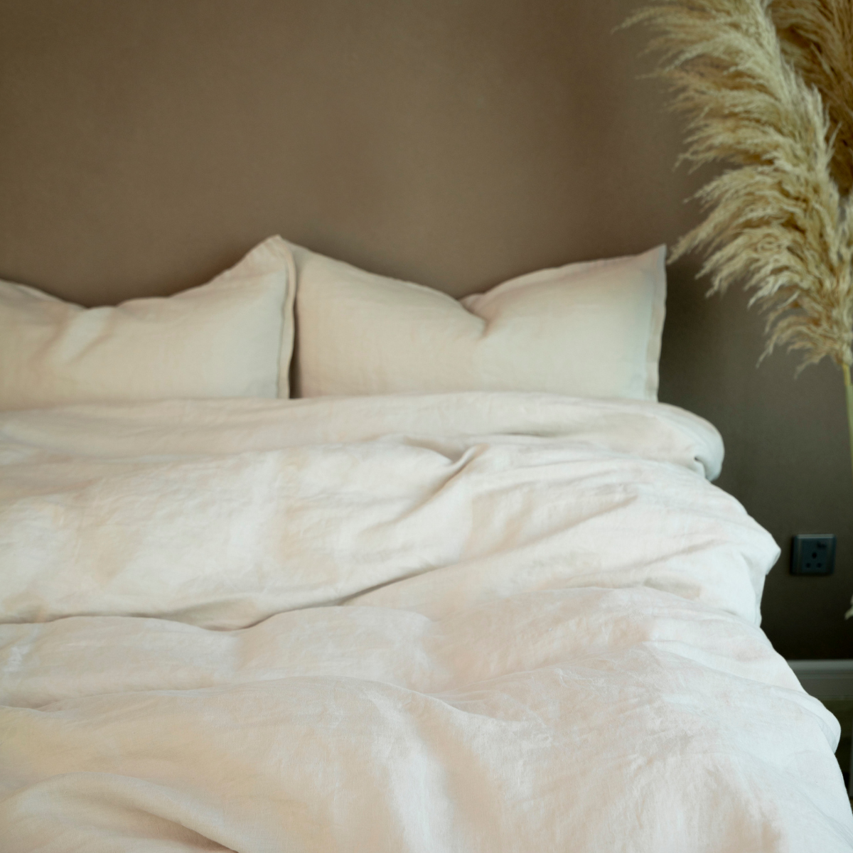 King Linen Duvet Cover Moon Beam