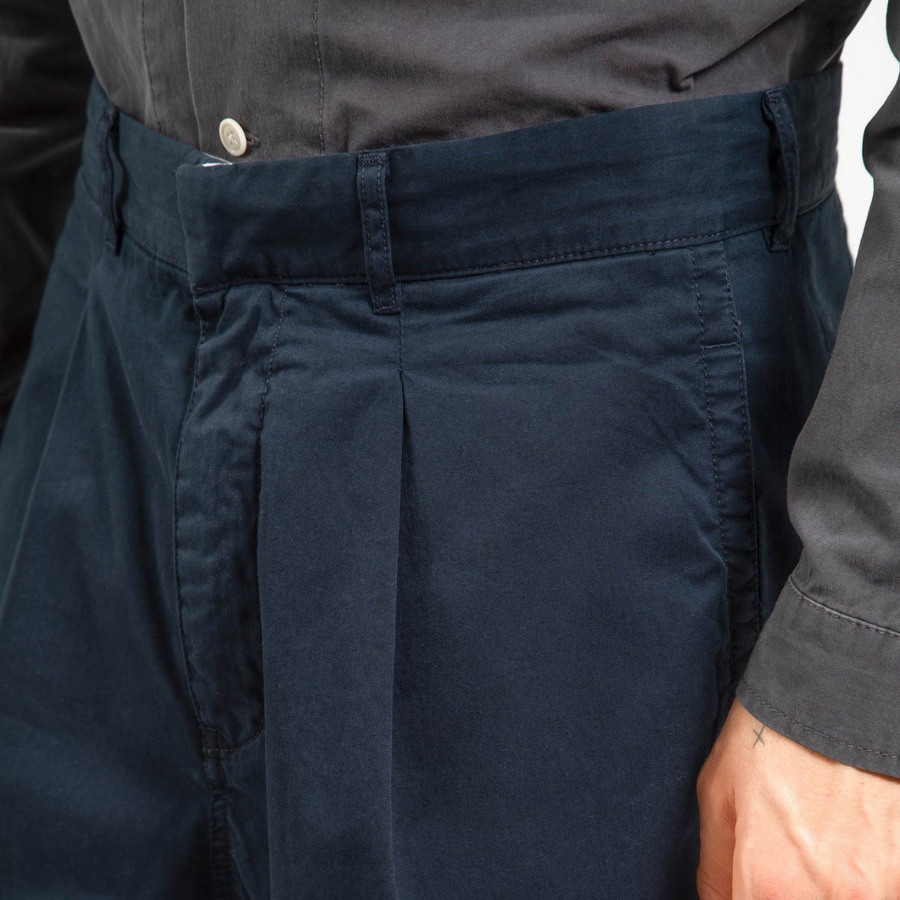 Manager Pleated Pant Navy