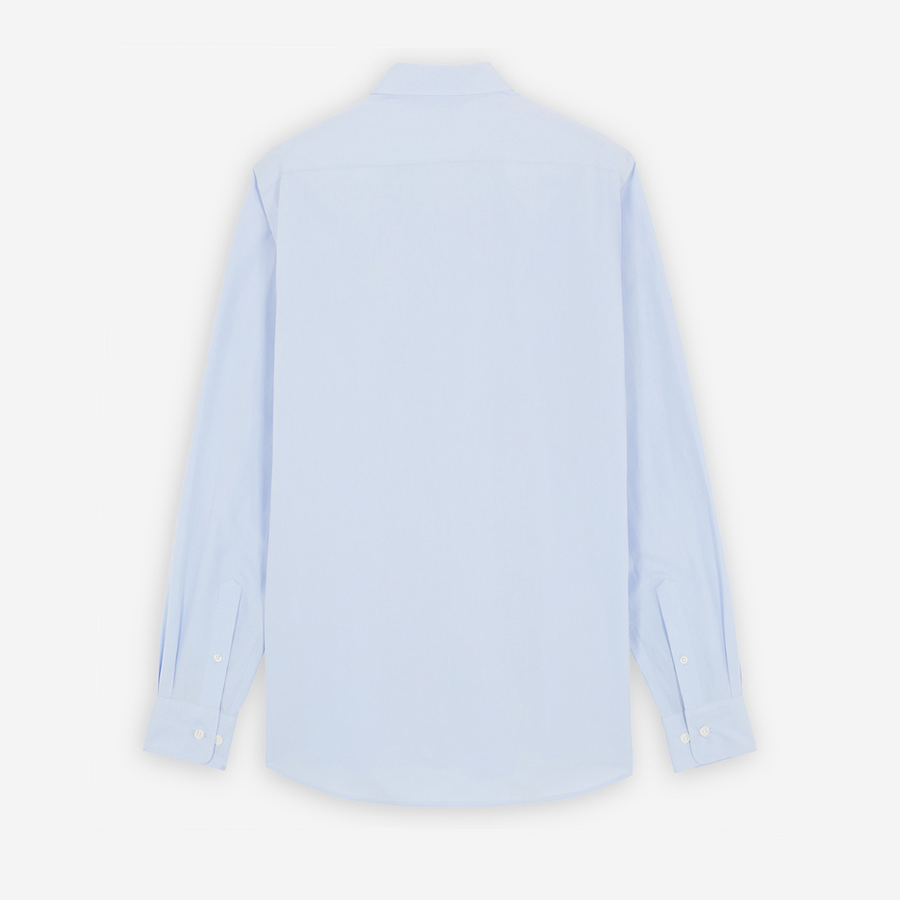 Fox Head Embroidery Classic Shirt Light Blue (women)
