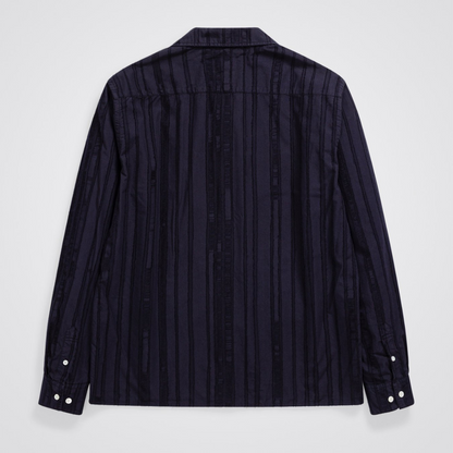 Carsten Stripe LS Dark Navy