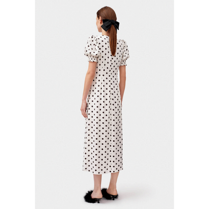 Bella Polka Dot Dress White