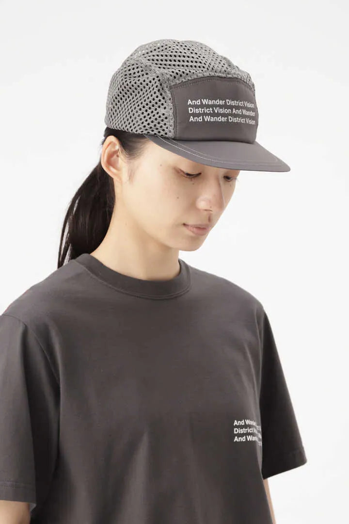 District Vision x And Wander Mesh Cap Charcoal