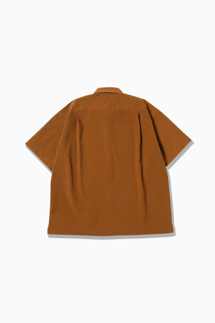 Uv Cut Stretch Ss Shirt Brown