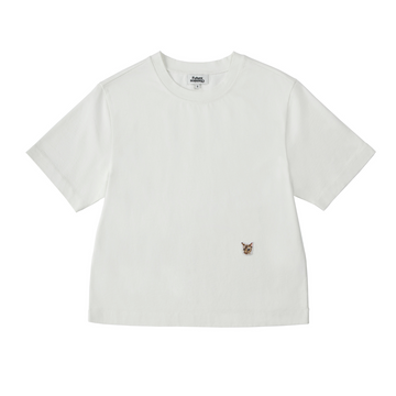 Ocelot Cropped Boxy T-shirt Bright White