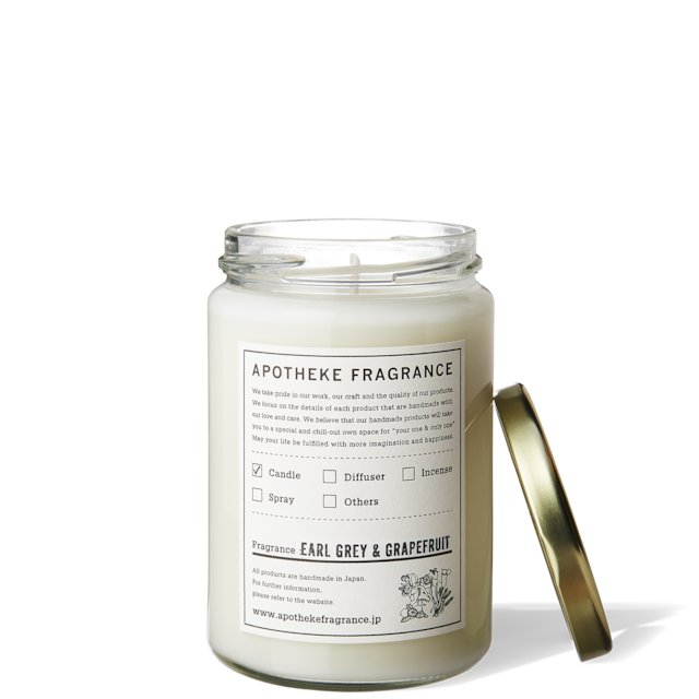 Glass Jar Candle Earl Grey & Grapefruit