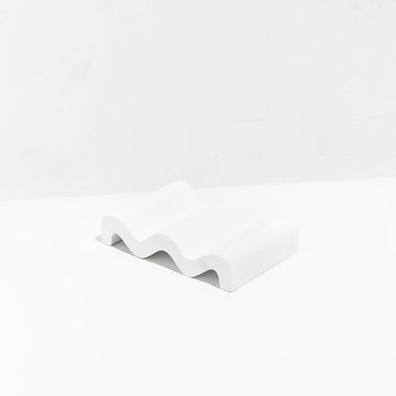 Wave Soap Dish White