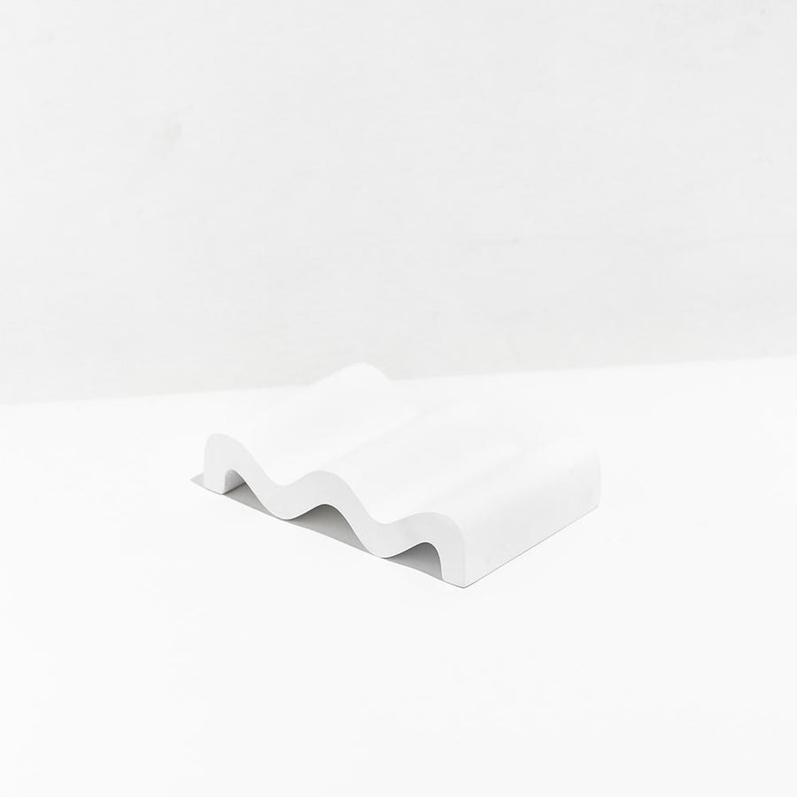 Wave Soap Dish White