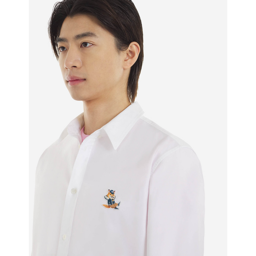 Dressed Fox Patch Relaxed Shirt White (men)