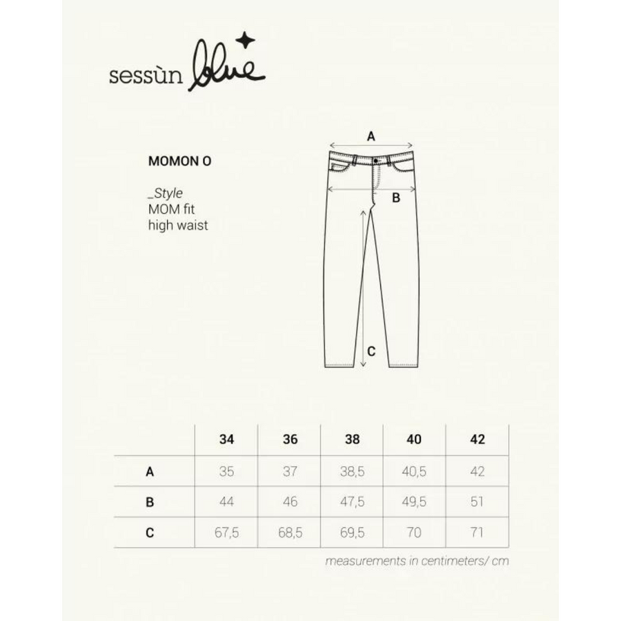 Momon O Jeans Taille Haute 80'