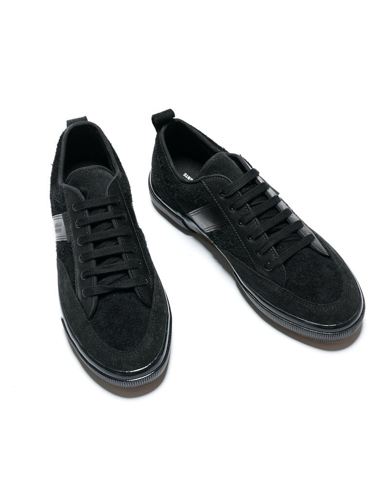 superga x engineered garments 3420 mil low leather - full black (unisex)