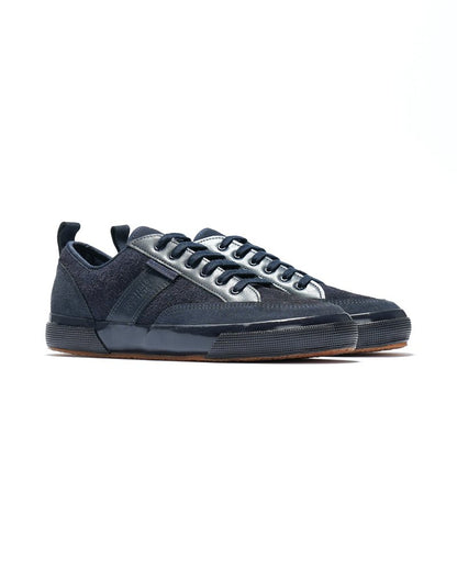 superga x engineered garments 3420 mil low leather - full navy (unisex)