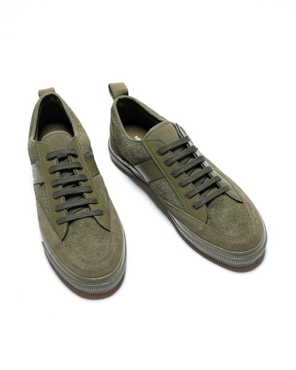 superga x engineered garments 3420 mil low leather - full green (unisex)