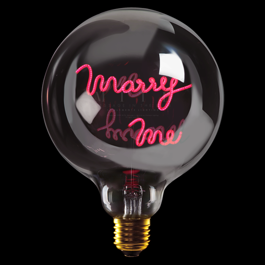 Marry Me Plated Smoke Glass