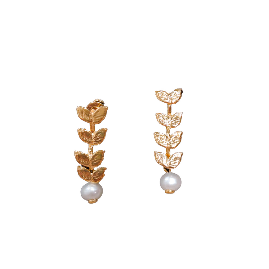 Fresh Water Pearls GoldPlated Silver 925 Earrings