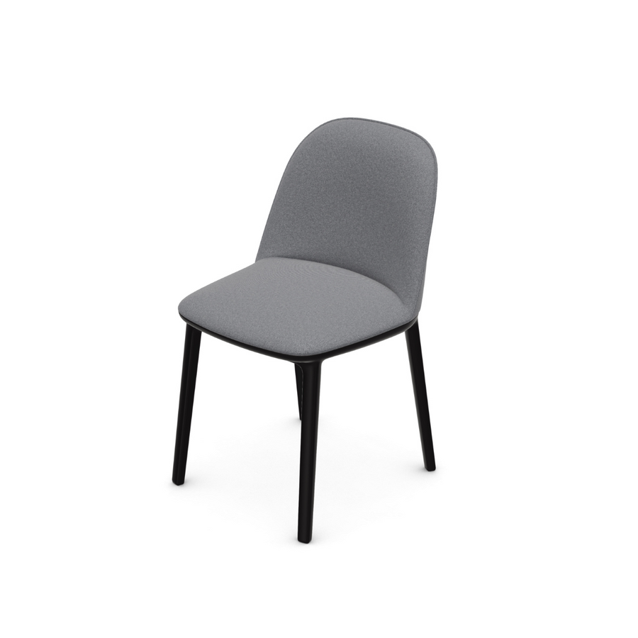 Softshell Side Chair Backrest Cover Nero/Cream White, Plano
