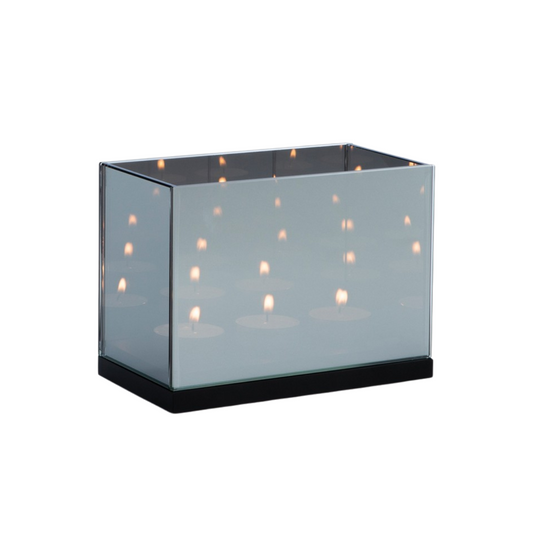 Triple Black Reflection Tealight Holder