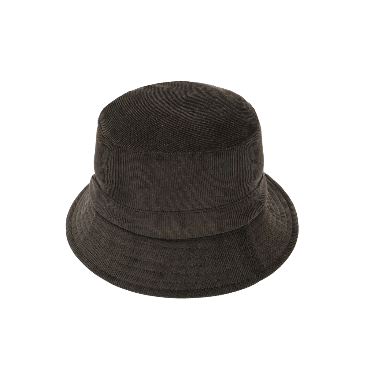 Cotton Corduroy Bucket Hat Black