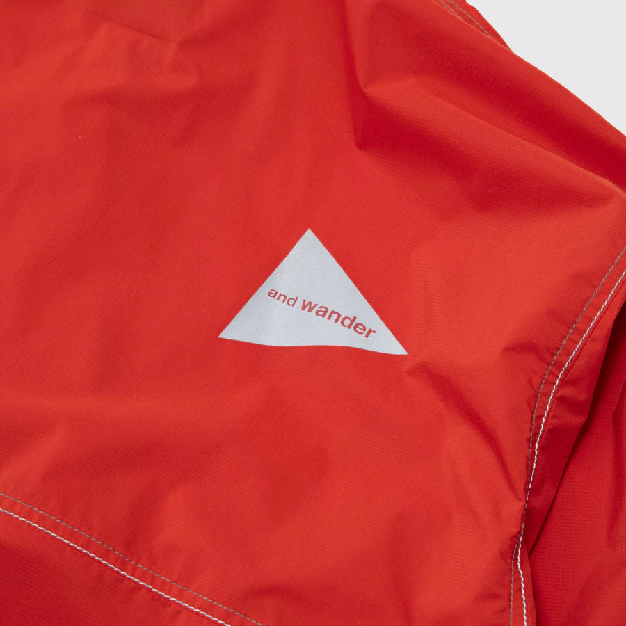 and wander Pertex Wind Jacket Red 3