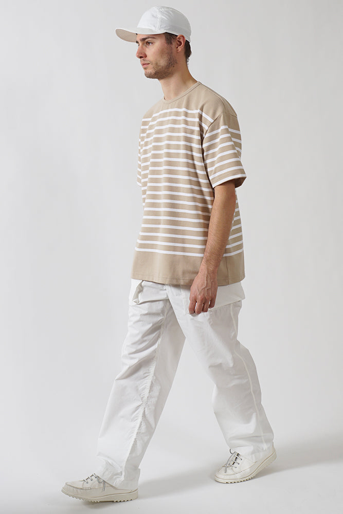 Pontus T-Shirt Rachel Knit Sand / White