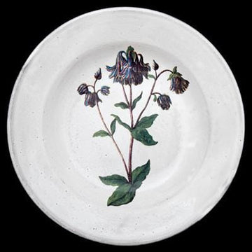 Astier de Villatte John Columbine Flower Soup Plate