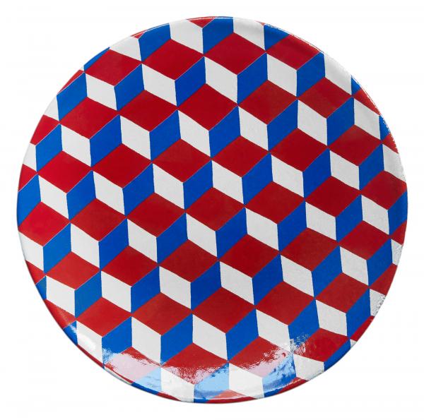 Tricolor Cube Plate