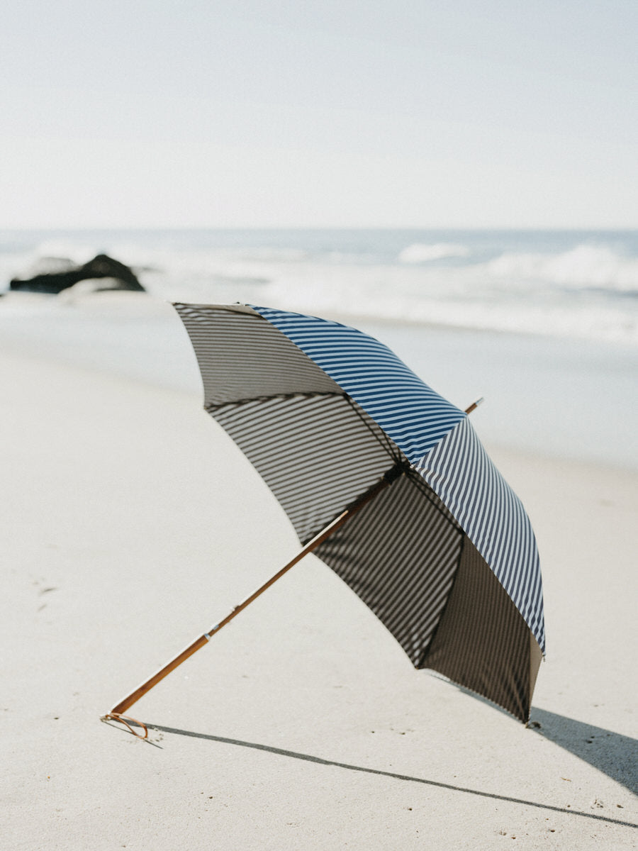Rain Umbrella-Laurens Navy Stripe