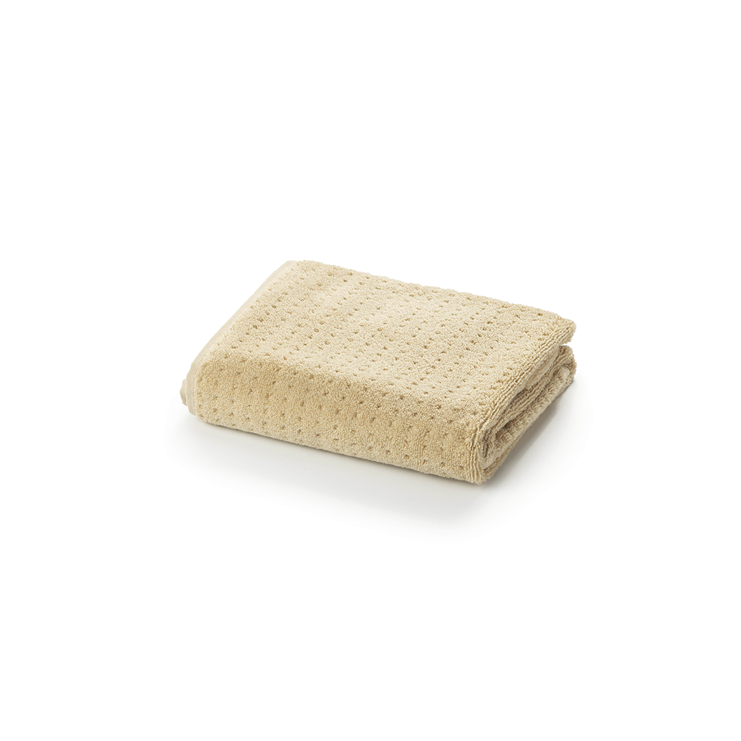 Lattice Organic Hair Towel in Beige (medium)