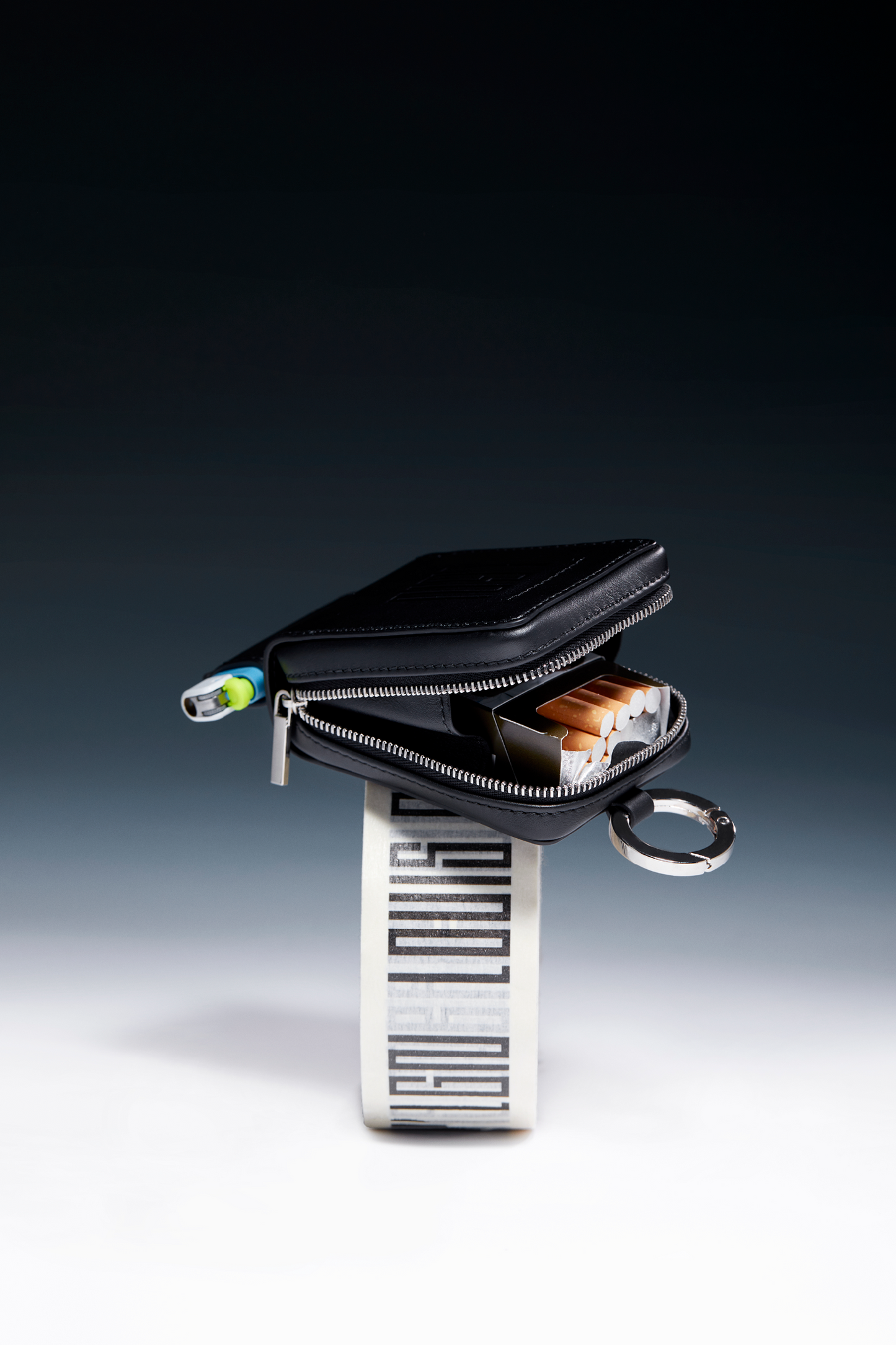 Paper Clip Cigarette Bag Black