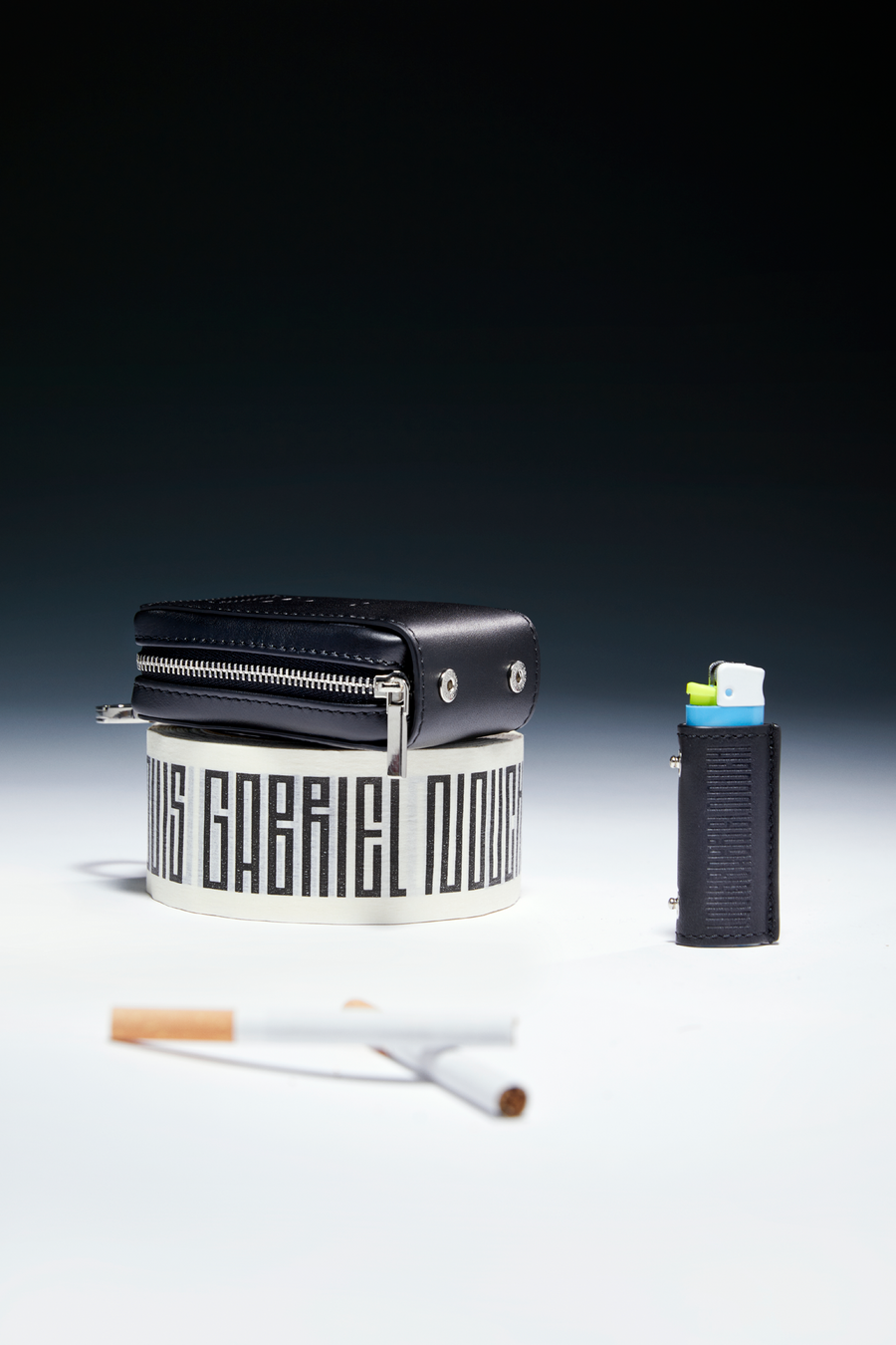 Paper Clip Cigarette Bag Black
