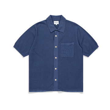 Rollo Cotton Linen SS Shirt Calcite Blue