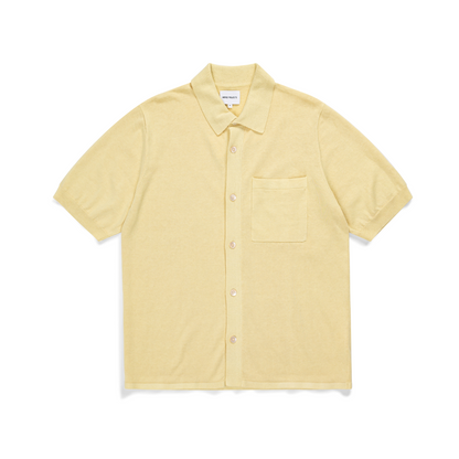 Rollo Cotton Linen SS Shirt Sunwashed Yellow