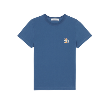 Dressed Fox Patch Classic Tee-Shirt Blue Denim (women)