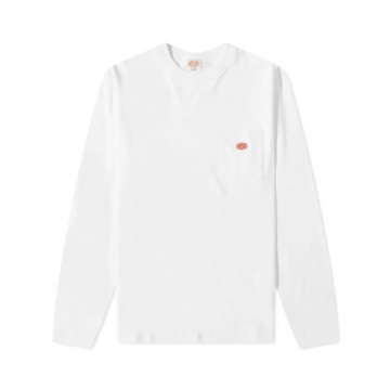 Heritage long sleeve T-shirt - cotton White
