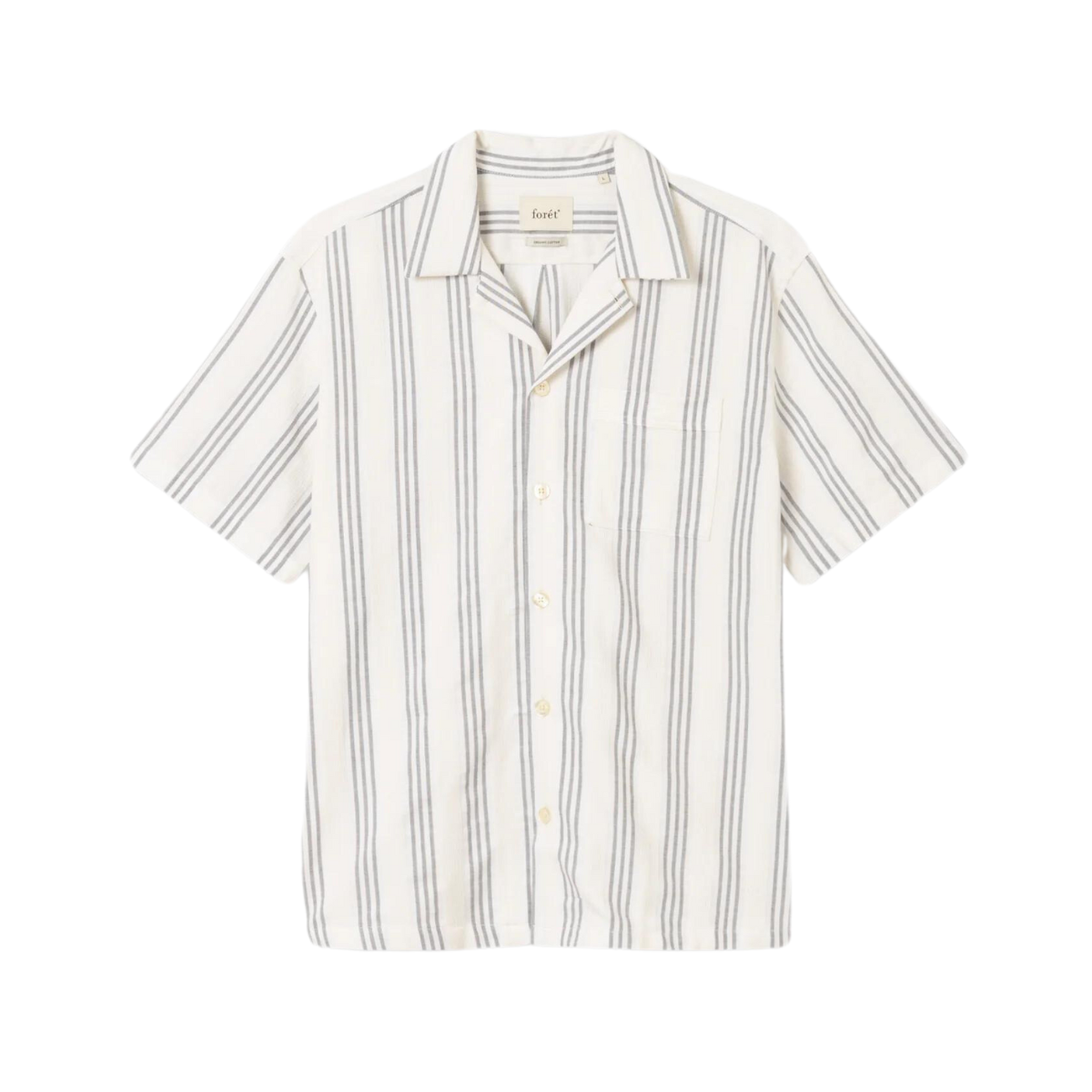 Foret | shirt for men - Twig Shirt | Navy/ Sandstone | kapok
