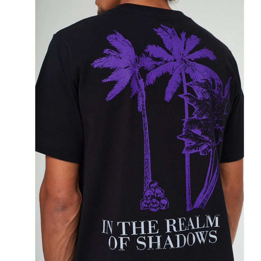 Russel T-Shirt Palm Open End Jersey Black