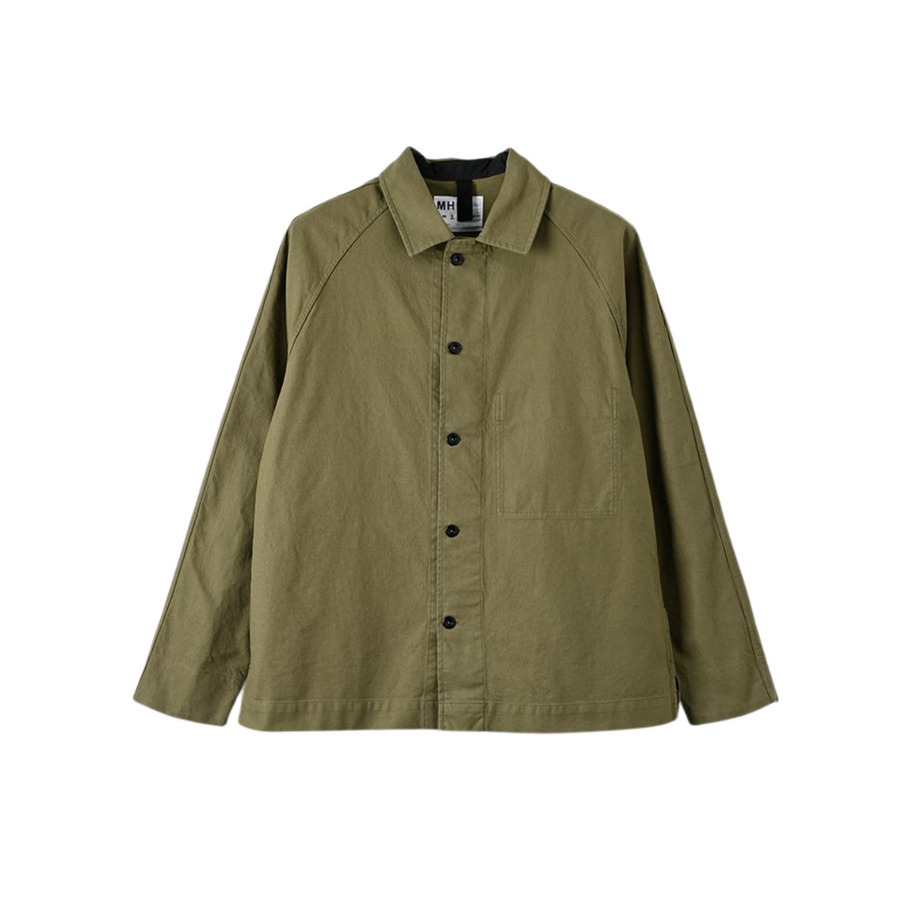 Raglan Shirt Workwear Cotton Twill Surplus green (men)