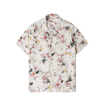 Crammond Shirt in Ecru Floral Print