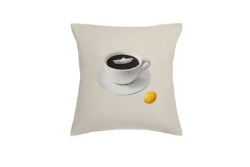 Kapok Comforts x MMB Lemon Coffee Cushion Stone