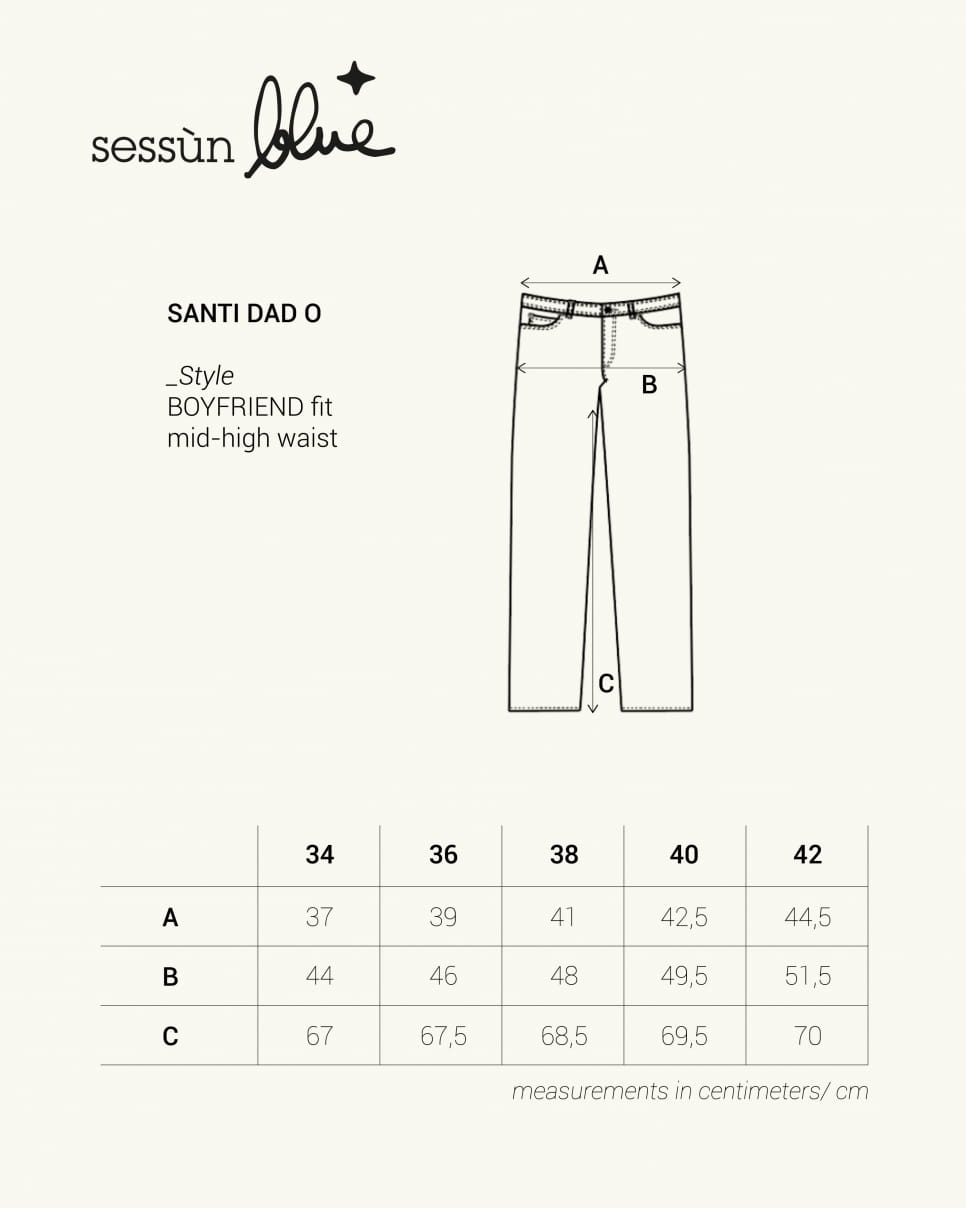 Santi Dad O Jean Boyfriend Vintage Blue